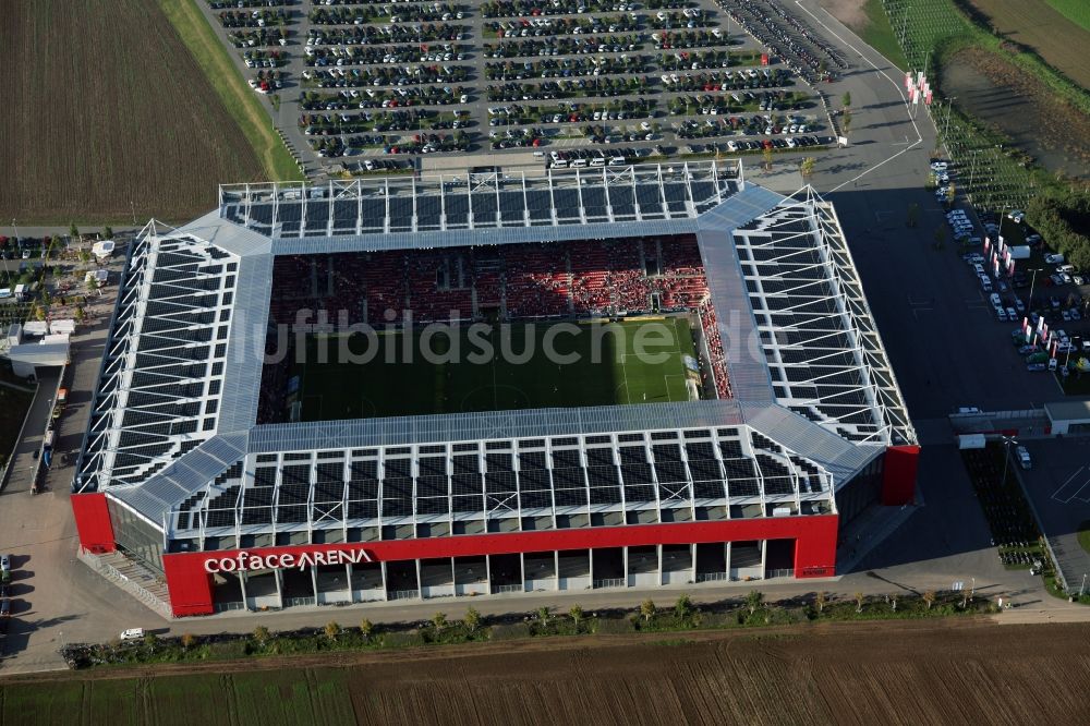 Mainz aus der Vogelperspektive: Coface Arena Mainz im Bundesland Rheinland Pfalz