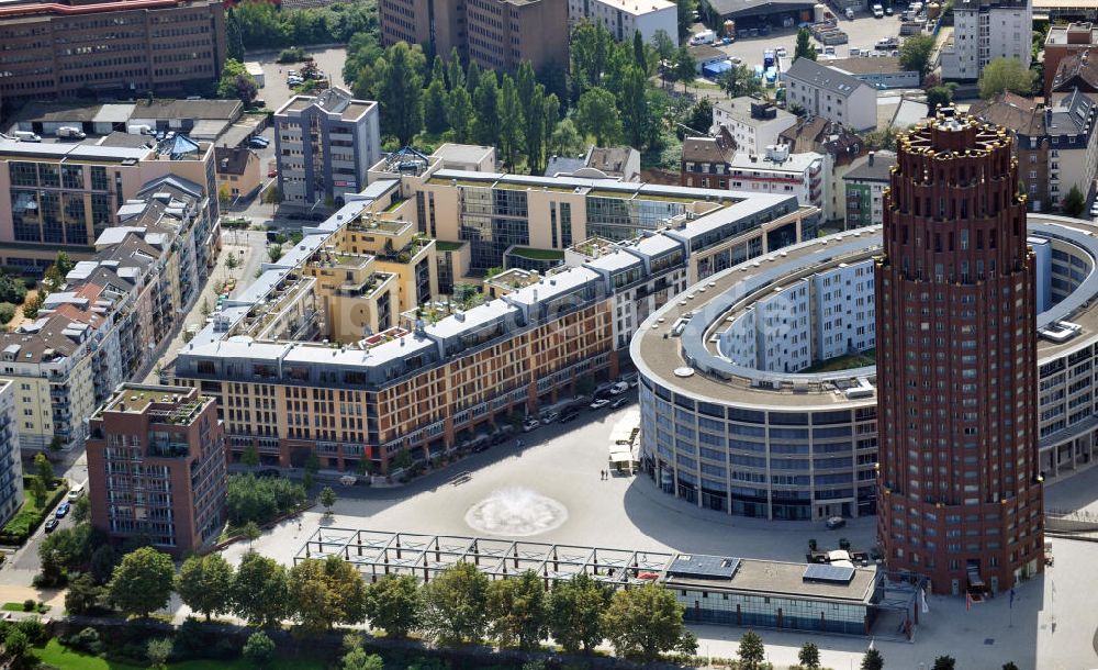 FRANKFURT AM MAIN von oben - Colloseo und Main Plaza in Frankfurt am Main im Bundesland Hessen