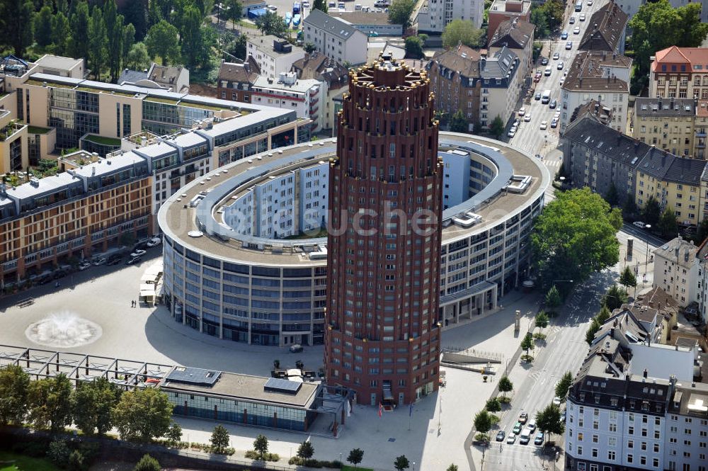 FRANKFURT AM MAIN aus der Vogelperspektive: Colloseo und Main Plaza in Frankfurt am Main im Bundesland Hessen