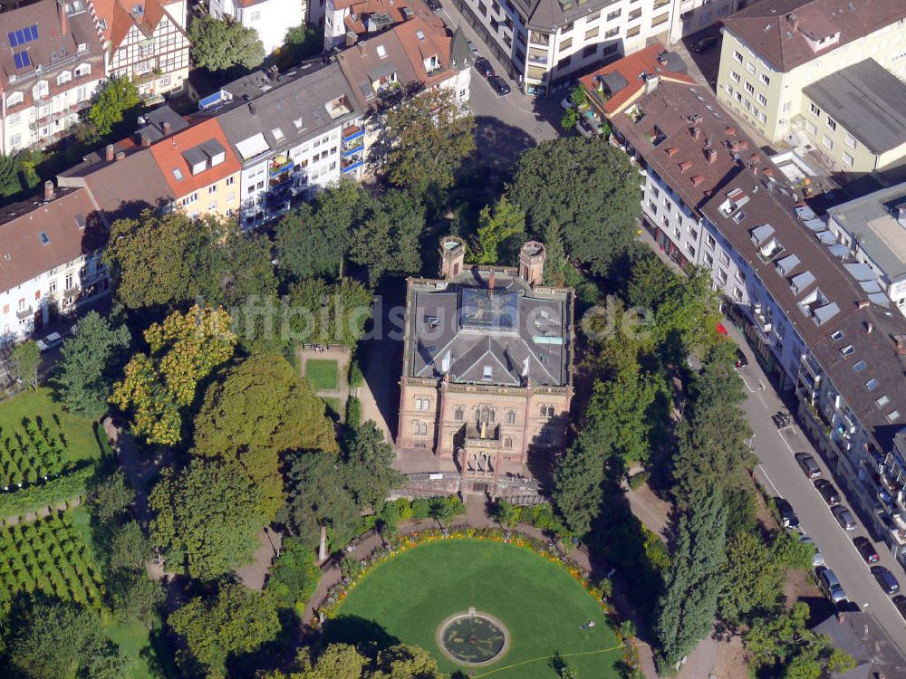 Luftaufnahme Freiburg im Breisgau - Colombischlössle in Freiburg, Baden-Württemberg