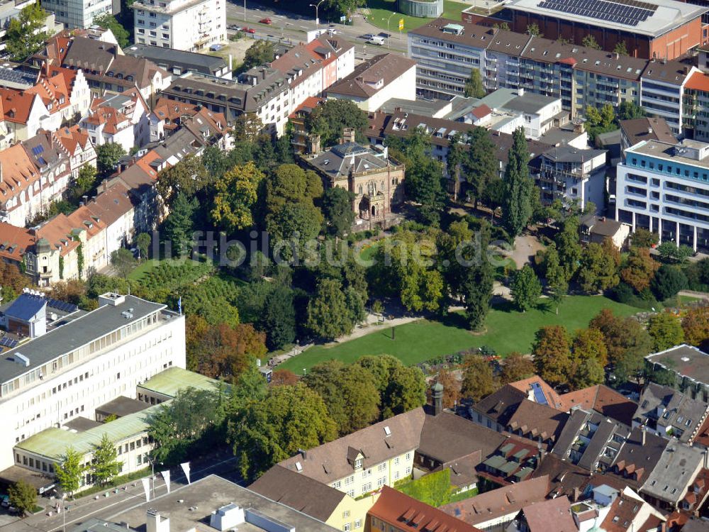 Freiburg im Breisgau von oben - Colombischlössle in Freiburg, Baden-Württemberg