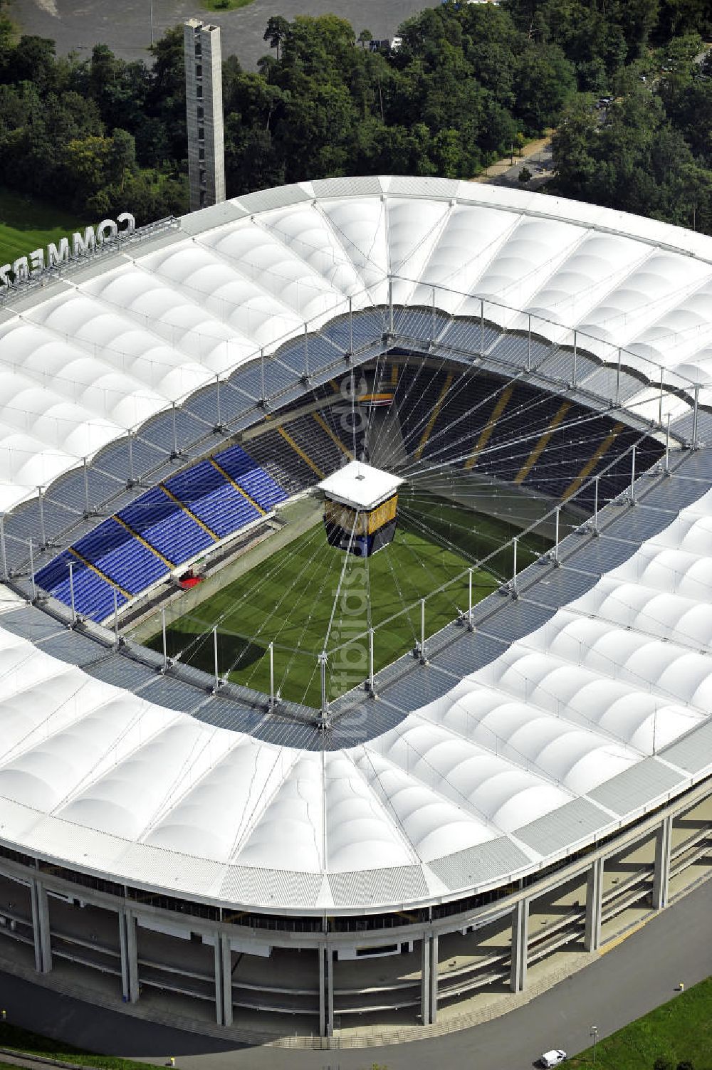 Frankfurt am Main aus der Vogelperspektive: Commerzbank Arena