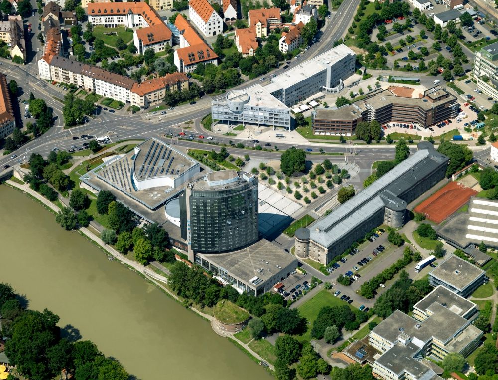 Luftaufnahme Ulm - Congress Centrum und Maritim-Hotel in Ulm im Bundesland Baden-Württemberg