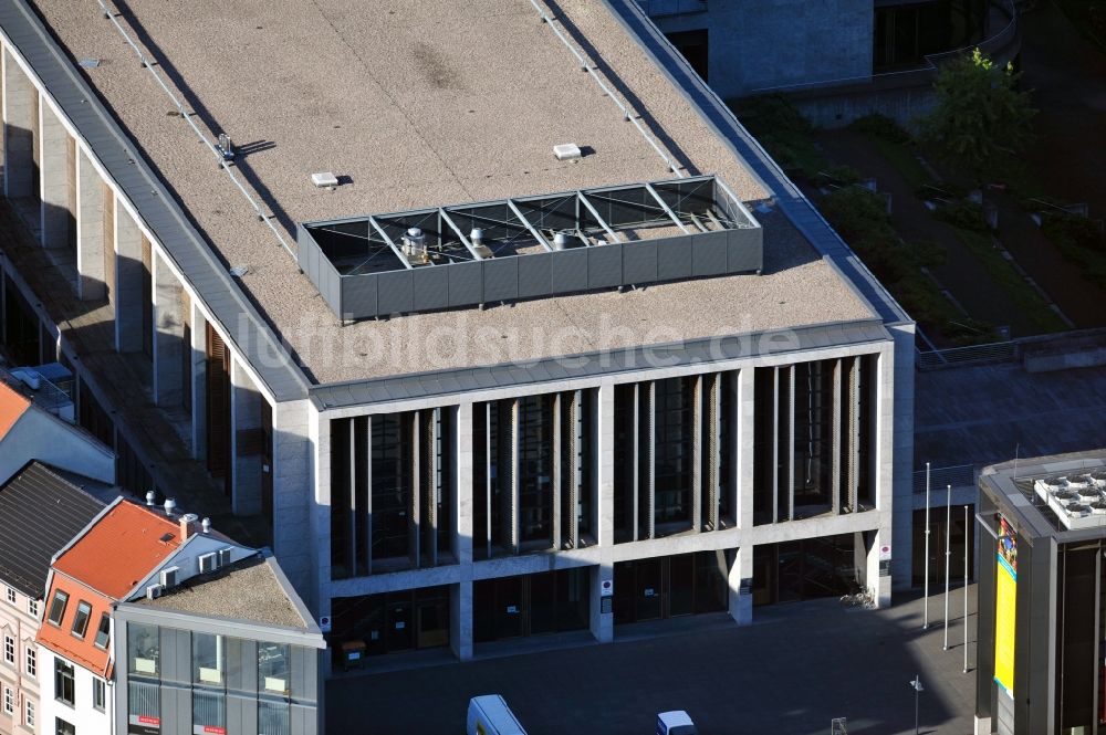 Luftbild Weimar - Congress Centrum Neue Weimarhalle in Weimar im Bundesland Thüringen