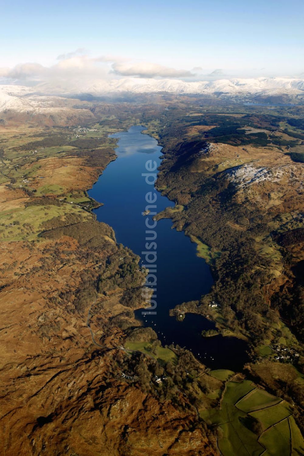 Luftbild The Lake District - Coniston Water in the Lake District