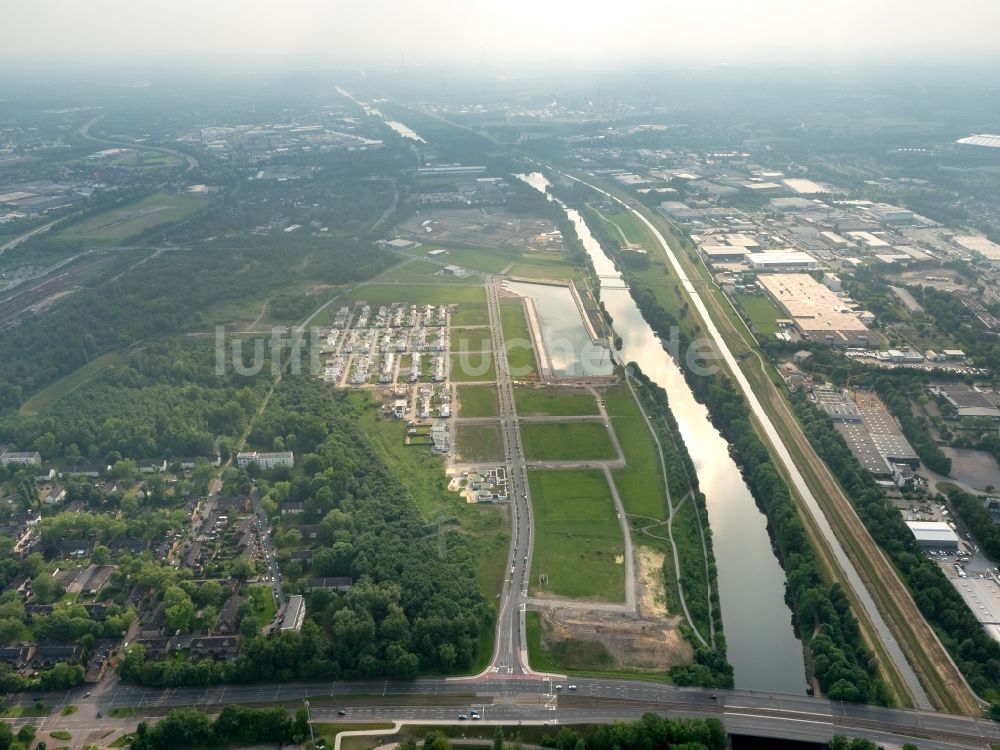 Gelsenkirchen aus der Vogelperspektive: Consol Park auf dem Gelände der ehemalige Zeche Consolidation in Gelsenkirchen im Bundesland Nordrhein-Westfalen