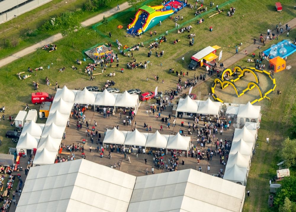 Gelsenkirchen aus der Vogelperspektive: Consol Park auf dem Gelände der ehemalige Zeche Consolidation in Gelsenkirchen im Bundesland Nordrhein-Westfalen