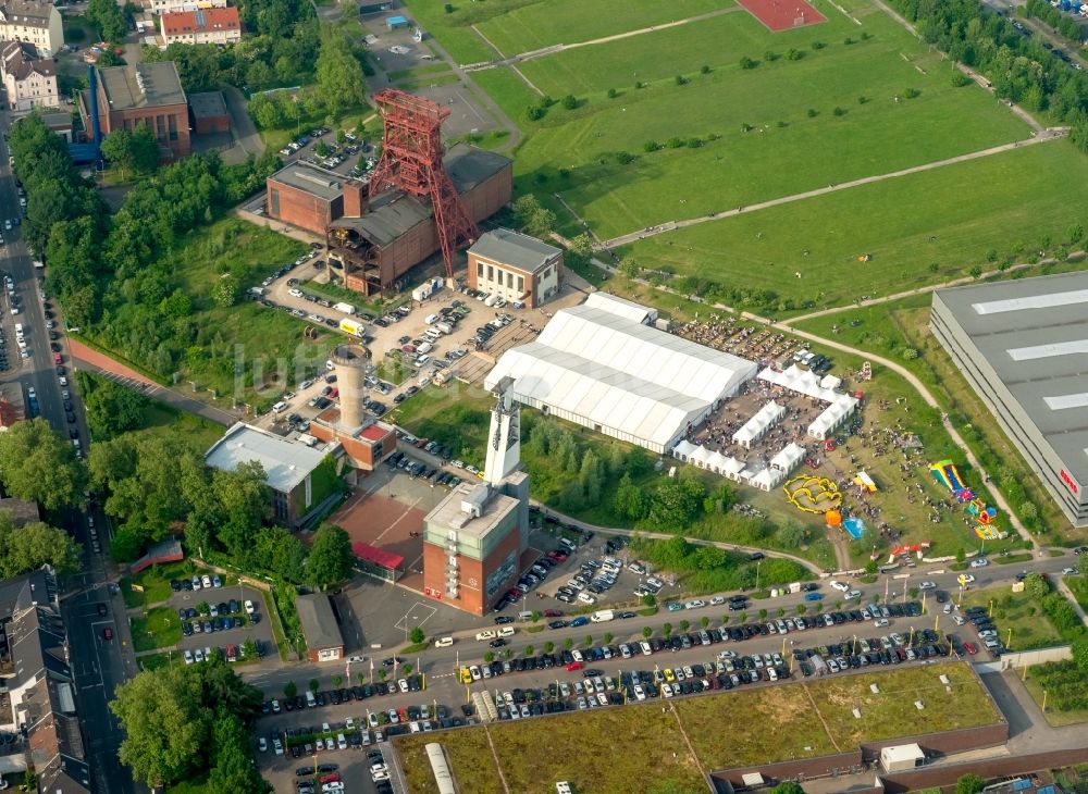 Luftaufnahme Gelsenkirchen - Consol Park auf dem Gelände der ehemalige Zeche Consolidation in Gelsenkirchen im Bundesland Nordrhein-Westfalen