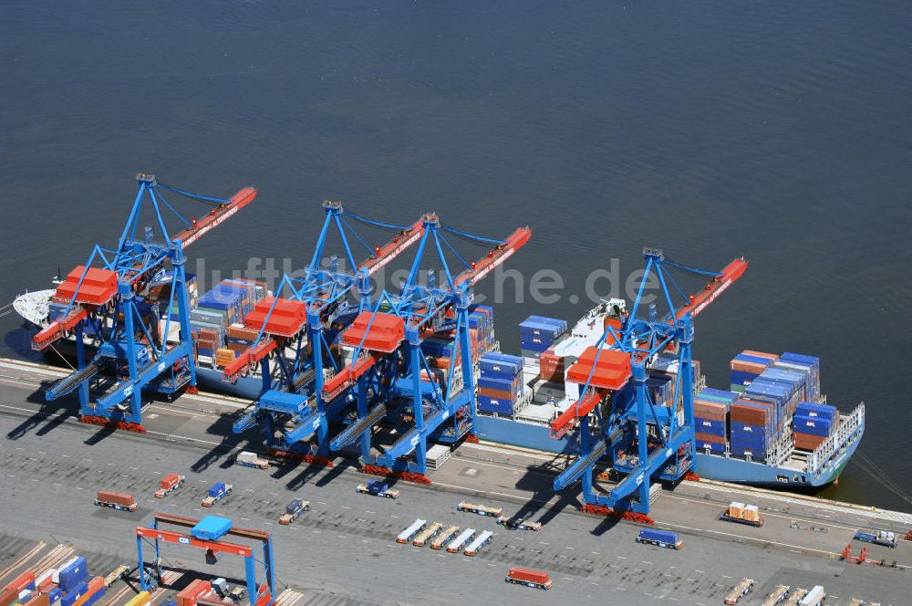 Hamburg von oben - Container Terminal Altenwerder im Hamburger Hafen