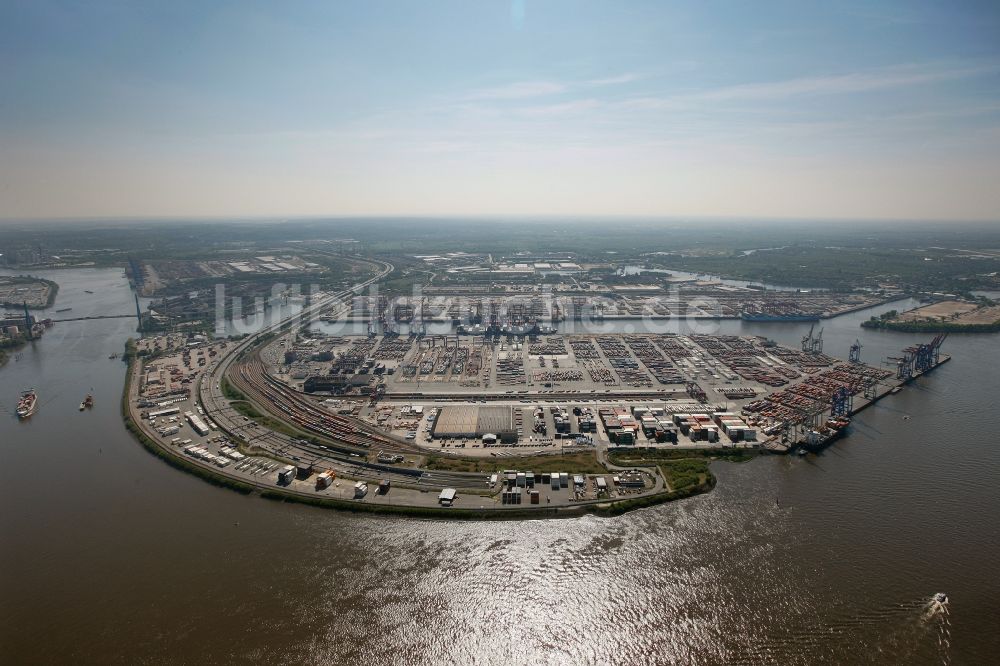 Luftaufnahme Hamburg - Container Terminal Burchardkai in Hamburg