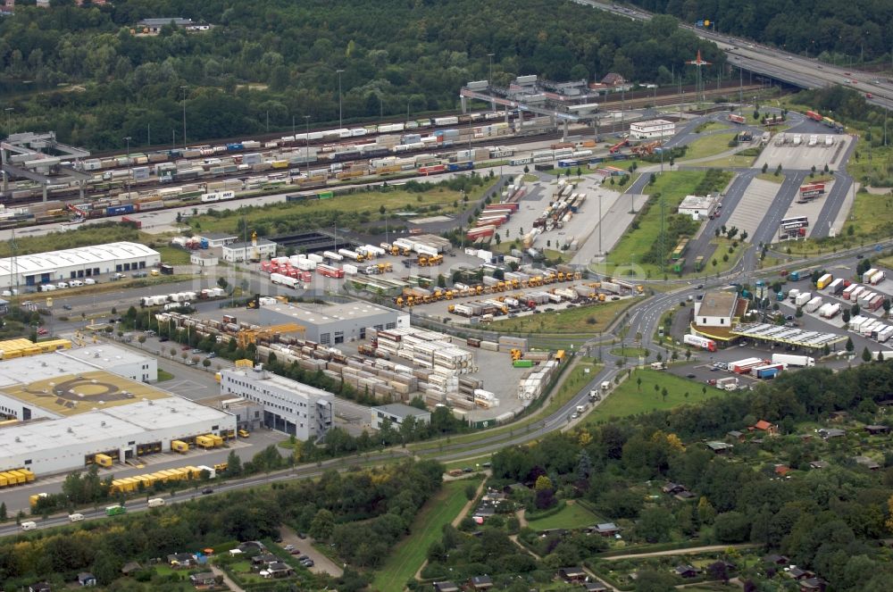 Köln von oben - Container- Terminal DUSS Terminal Köln-Eifeltor im GVZ Güterverkehrszentrum im Ortsteil Klettenberg in Köln im Bundesland Nordrhein-Westfalen, Deutschland