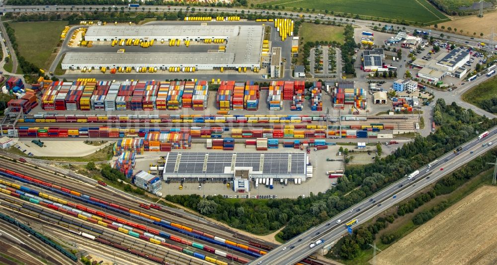 Luftbild Regensburg - Container- Terminal im GVZ Güterverkehrszentrum in Regensburg im Bundesland Bayern