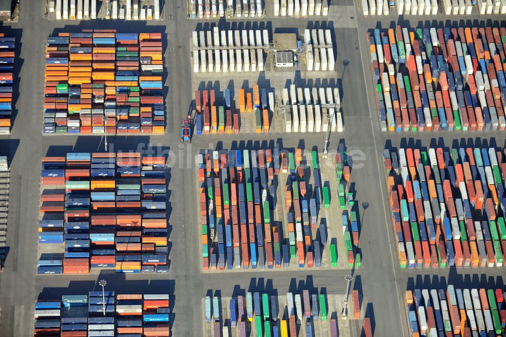 Hamburg aus der Vogelperspektive: Containerhafen Hamburg