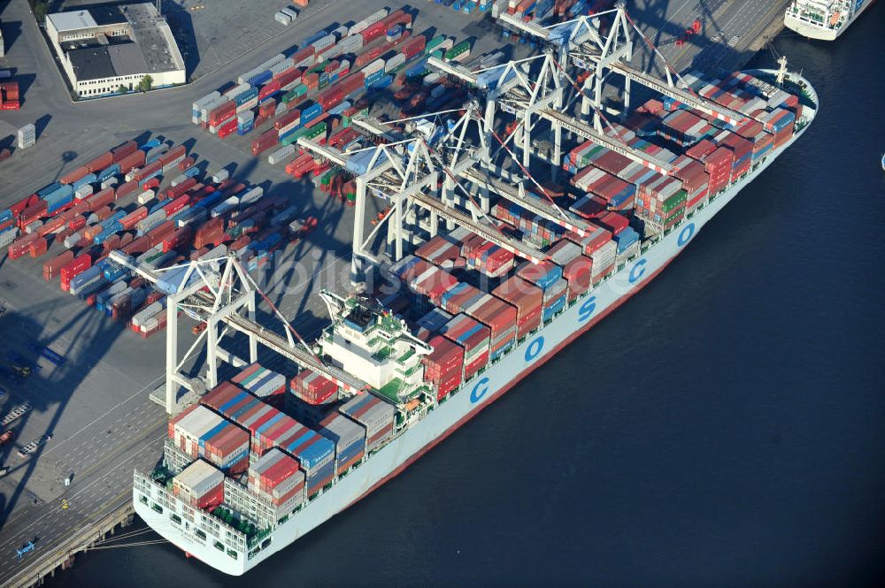 Hamburg aus der Vogelperspektive: Containerhafen Hamburg