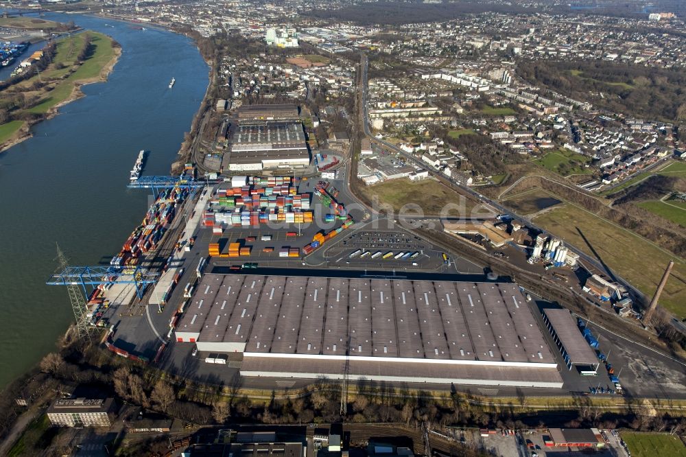 Luftbild Duisburg - Containerterminal in Duisburg im Bundesland Nordrhein-Westfalen