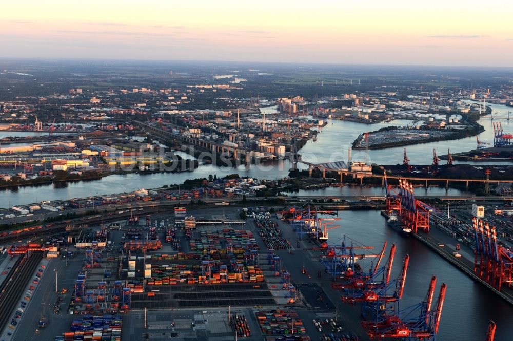 Hamburg von oben - Containerterminals in Hamburg