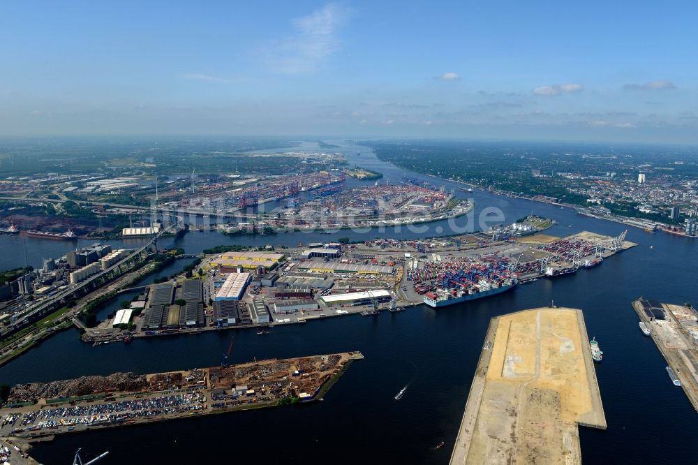 Luftbild Hamburg - Containerterminals in Hamburg