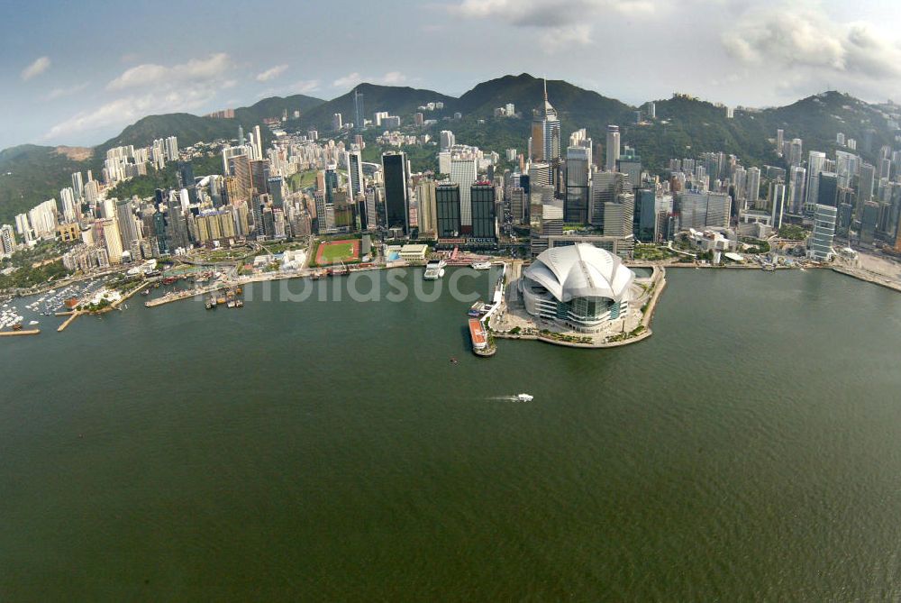 Luftaufnahme Hong Kong - Convention center HongKong