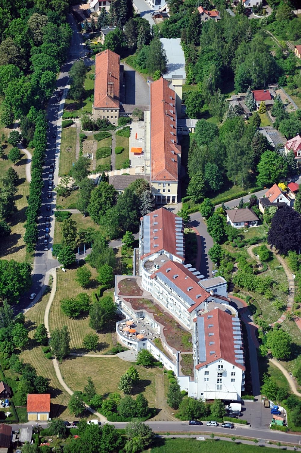 Bad Berka von oben - Cordian Pflegeresidenz Bad Berka in Thüringen