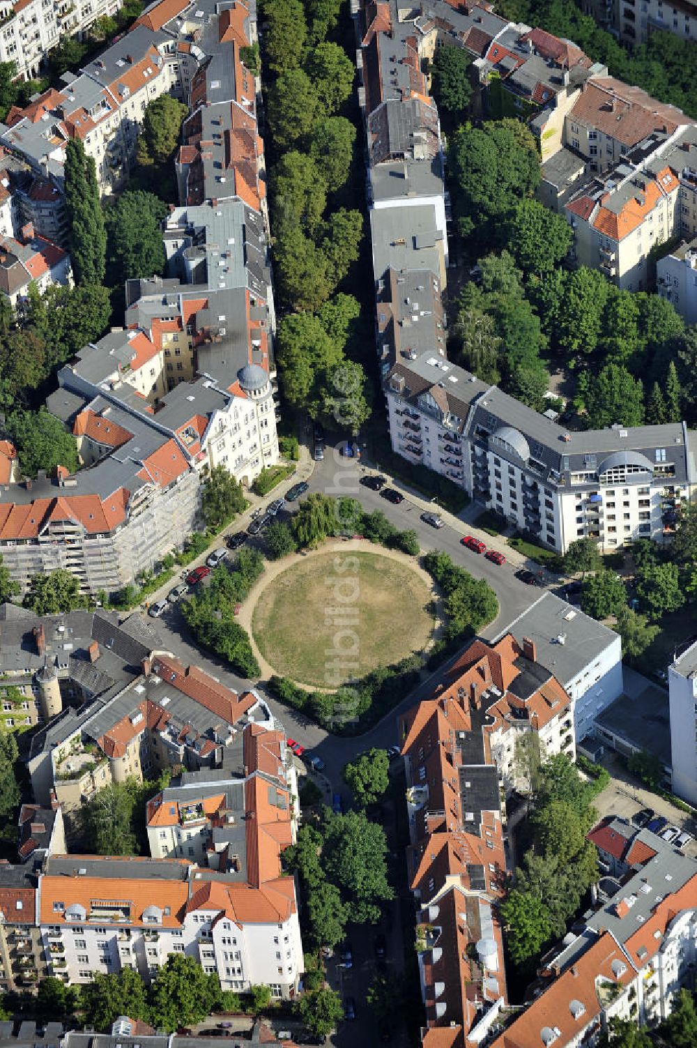 Berlin von oben - Cosimaplatz in Berlin-Friedenau