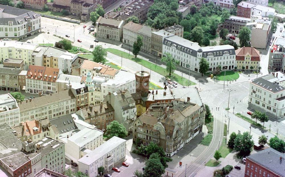 Cottbus / Brandenburg aus der Vogelperspektive: Cottbusser Stadttor.