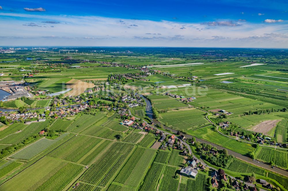 Hamburg von oben - Cranz im Bundesland Hamburg, Deutschland