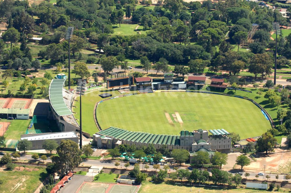 BLOEMFONTEIN von oben - Cricketfeld des Chevrolet Park in Bloemfontein, Südafrika