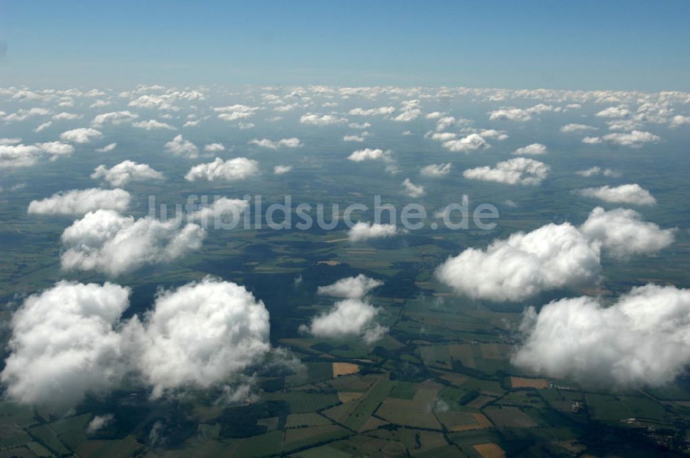 Luftaufnahme Rhade - Cumulus-Wolken bei Rhade