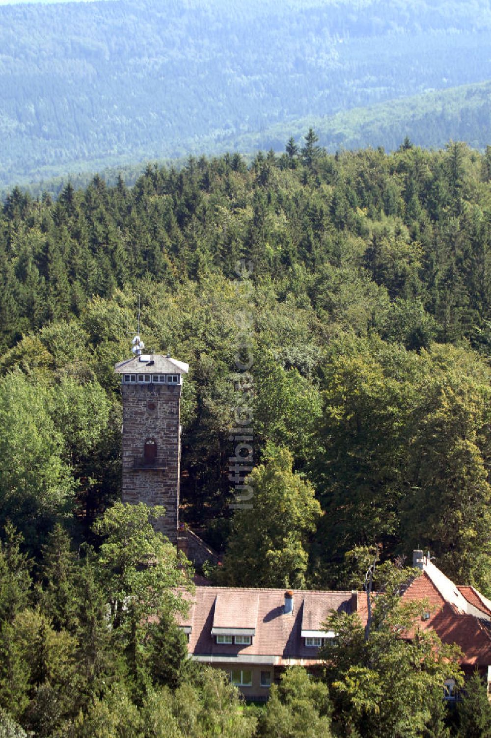 Cunewalde von oben - Czorneboh