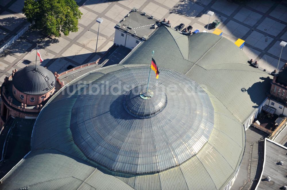 Luftbild Frankfurt am Main - Dach der Festhalle Frankfurt / Main am Messegelände