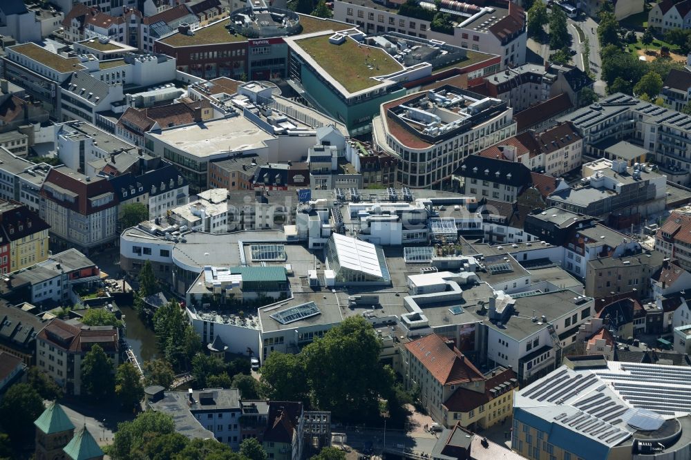 Luftbild Osnabrück - Dach und Gebäude des Einkaufszentrums L+T in der Innenstadt von Osnabrück im Bundesland Niedersachsen