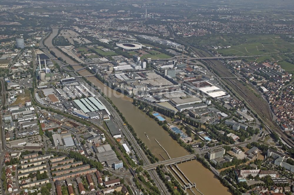 Stuttgart von oben - Daimler-Werk Stuttgart im Bundesland Baden-Württemberg