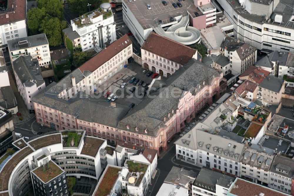 Mainz aus der Vogelperspektive: Dalberger Hof in der Altstadt von Mainz im Bundesland Rheinland-Pfalz