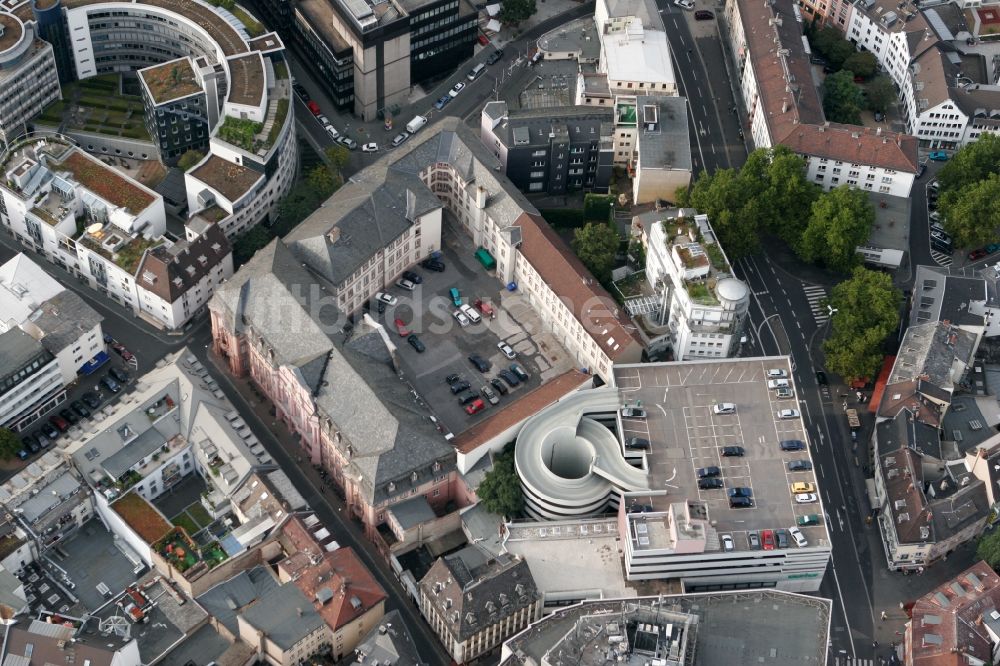 Luftbild Mainz - Dalberger Hof in der Altstadt von Mainz im Bundesland Rheinland-Pfalz