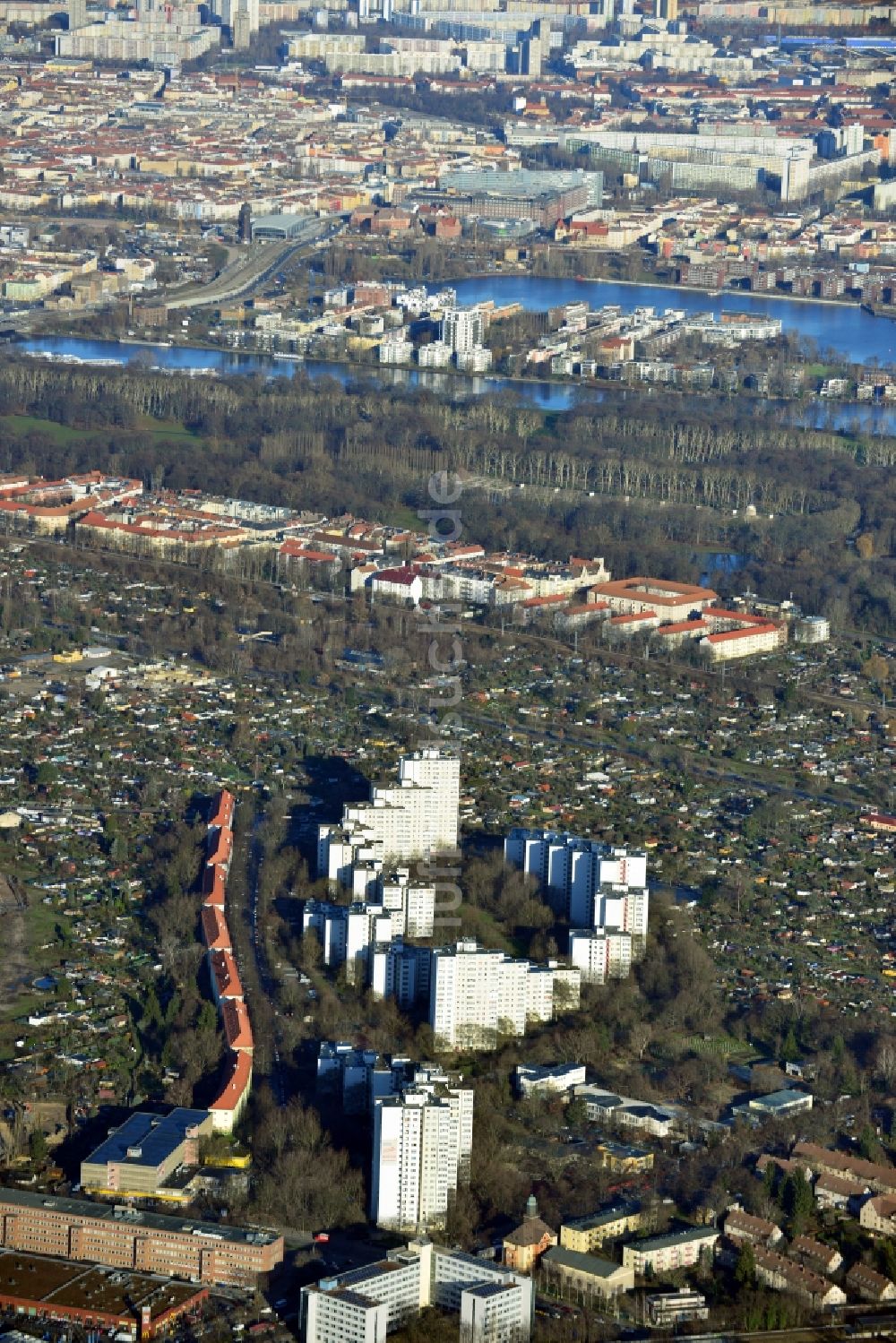 Luftbild Berlin OT Neukölln - Dammwegsiedlung im Ortsteil Neukölln in Berlin