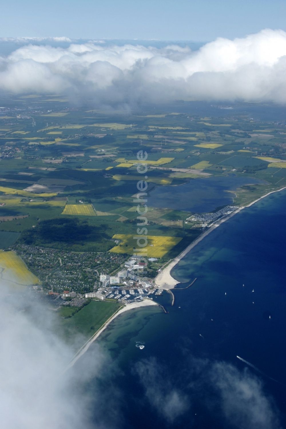 Damp aus der Vogelperspektive: Damp im Bundesland Schleswig-Holstein