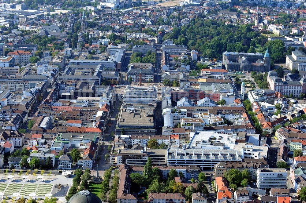 Darmstadt aus der Vogelperspektive: Darmstadt im Bundesland Hessen