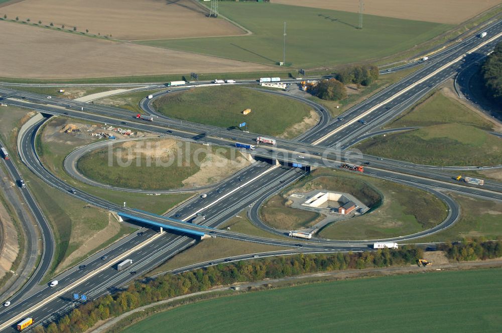 Luftbild Kamen - Das Autobahnkreuz Kamen