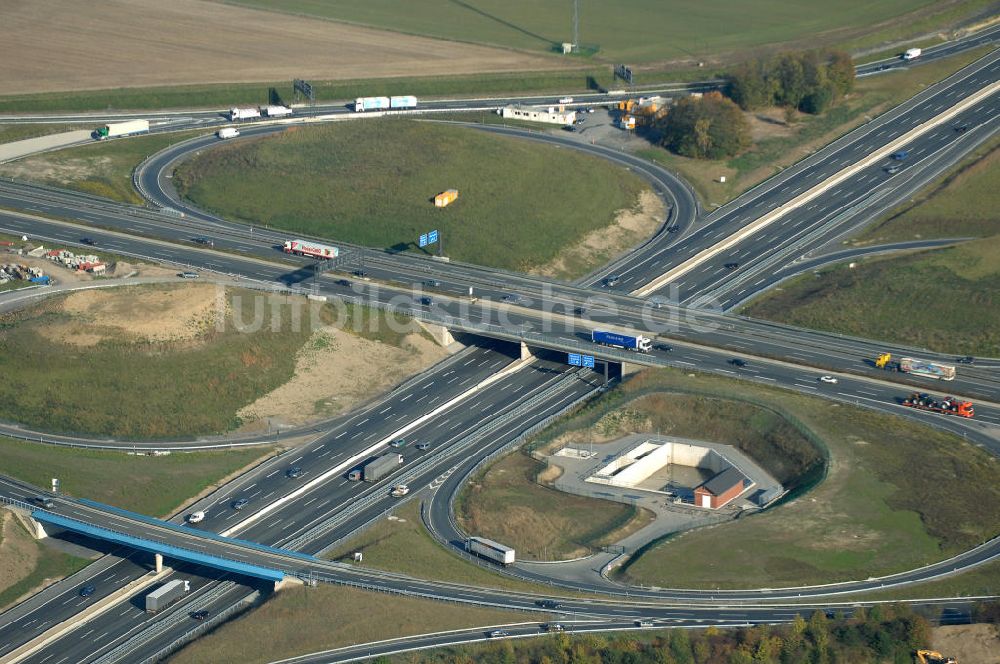 Luftaufnahme Kamen - Das Autobahnkreuz Kamen