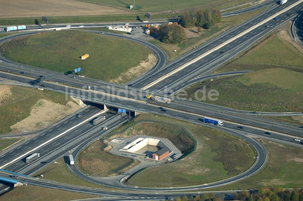 Kamen von oben - Das Autobahnkreuz Kamen