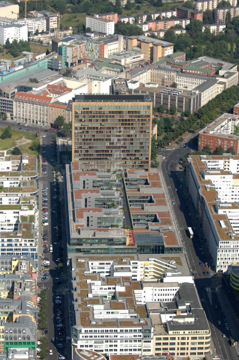 Luftaufnahme Berlin - Das Axel-Springer-Verlagsgebäude in Berlin