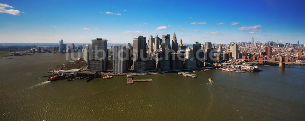 New York aus der Vogelperspektive: Das Bankenviertel von Manhattan in New York