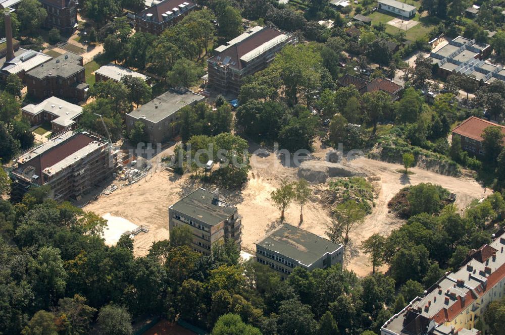 Berlin aus der Vogelperspektive: Das Baufeld an der Hannemannstraße, Ecke Riesestraße in Berlin