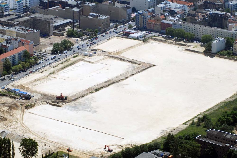 Berlin von oben - Das Baugelände für den Neubau der BND-Zentrale