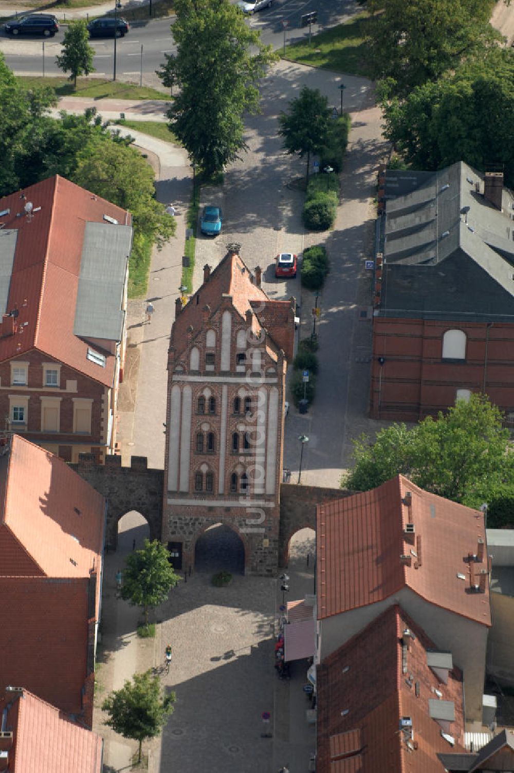 Luftaufnahme Templin - Das Berliner Tor in Templin