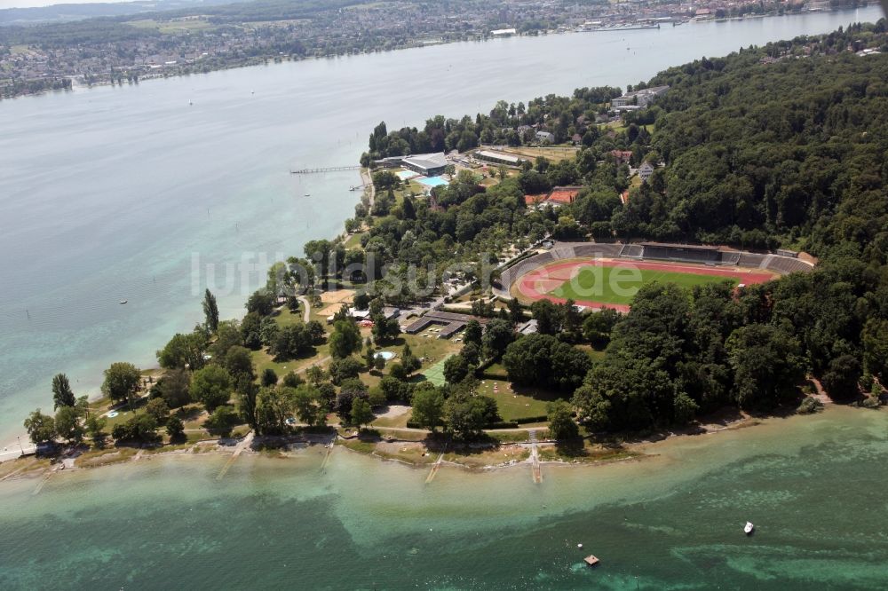 Luftbild Konstanz - Das Bodensee-Stadion in Konstanz im Bundesland Baden-Württemberg