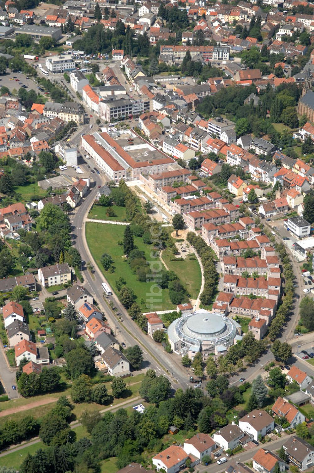 Luftaufnahme Saarbrücken - Das Bürgerhaus Dudweiler in Saarbrücken