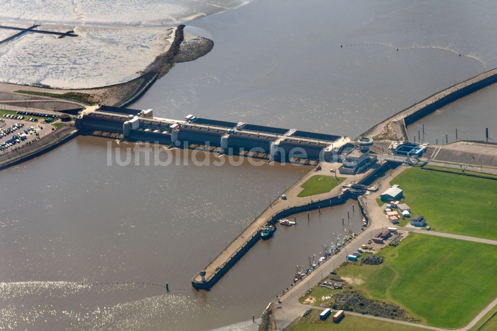 Luftbild Tönning - Das Eidersperrwerk in Tönning im Bundesland Schleswig-Holstein