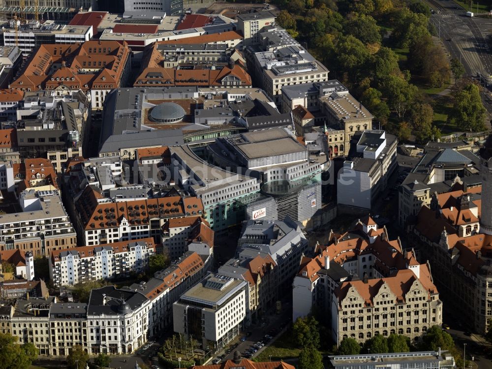 Luftbild Leipzig - Das Einkaufszentrum Petersbogen in Leipzig im Bundesland Sachsen