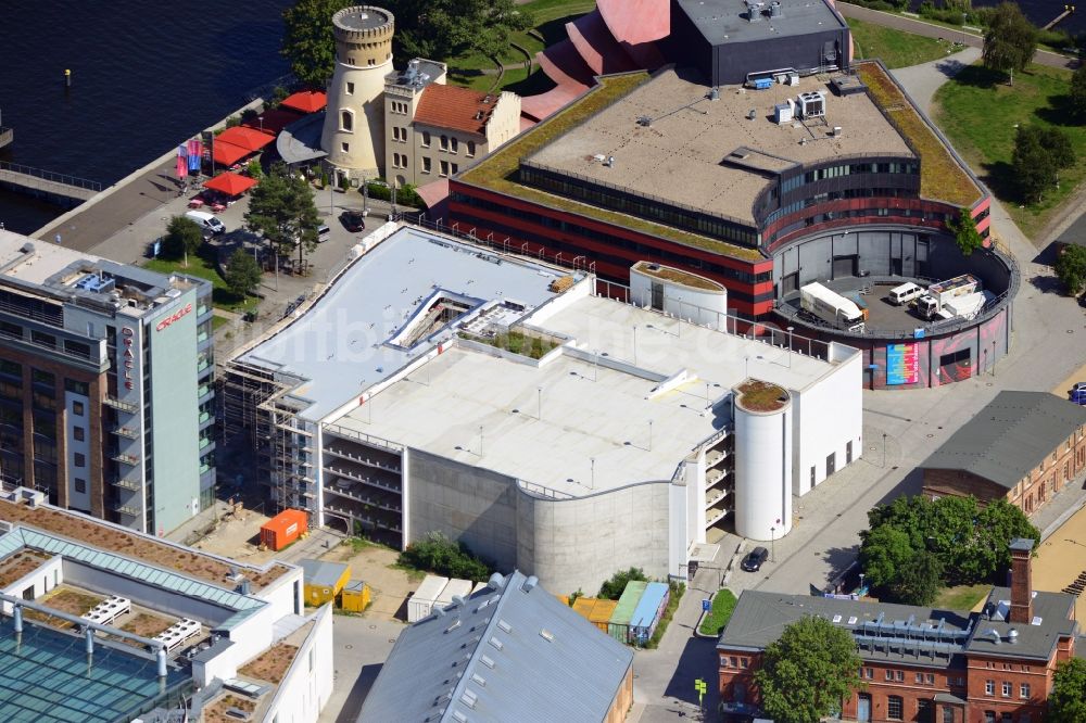 Potsdam aus der Vogelperspektive: Das Erlebnisquartier Schiffbauergasse in der Nördlichen Innenstadt in Potsdam im Bundesland Brandenburg